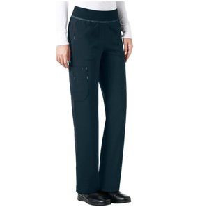 Carhartt Women's Knit Waist Straight Leg Cargo Scrub Pant Size 3XL Black